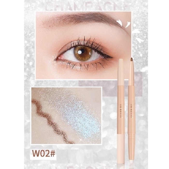 Chì Kẻ Bọng Mắt - Chì Kẻ Mí Nhũ Mắt Highlight 2 Đầu WODWOD Twinkling Beauty W914