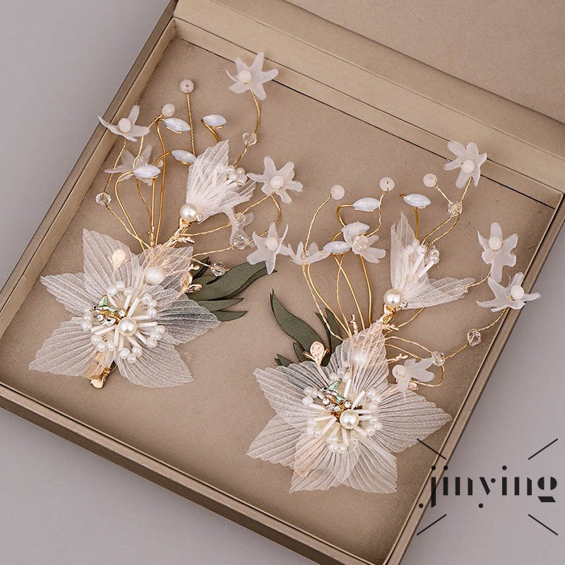 GETNOIVAS Kẹp tóc hoa thanh lịch cho cô dâu