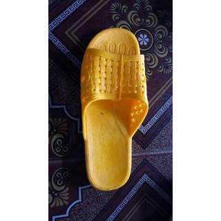Dép nhựa tổ ong màu vàng, nhựa dẻo siêu bền