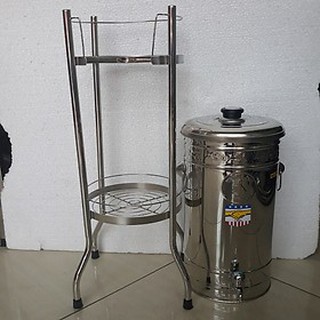 COMBO BÌNH LỌC 25 INOX 304 CÓ CHÂN