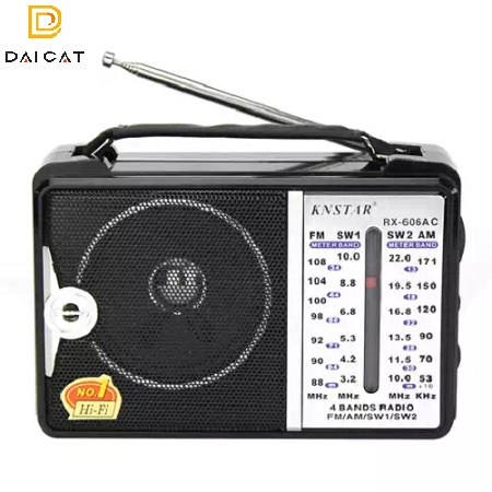 Đài radio KNSTAR 606AC TẶNG DÂY CẮM ĐIỆN Hàng nội địa Trung Quốc - Đài radio nghe FM Am bắt sóng cực tốt