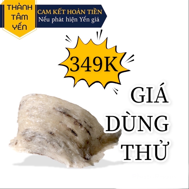 [DÙNG THỬ] 01 Tổ Yến Sào Thô Nguyên Tổ Nguyên Chất + Đồ Chưng Kèm