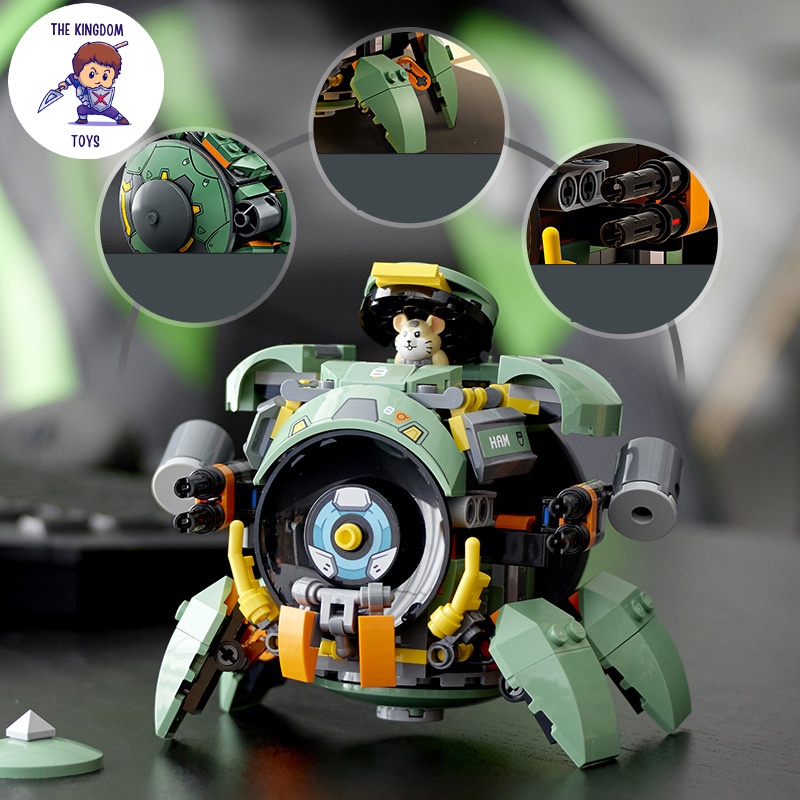 Đồ Chơi Lắp Ráp Mô Hình Wrecking Ball Hammond Đèn Laser Chuột Hamster Iron Man / Captain American / Batman