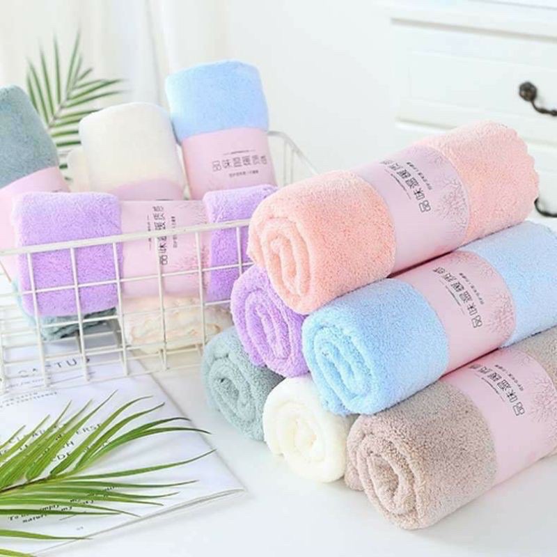 SET 5 KHĂN MẶT HÀN QUỐC BÔNG MỊN MÀNG SIZE 25 *50 CM