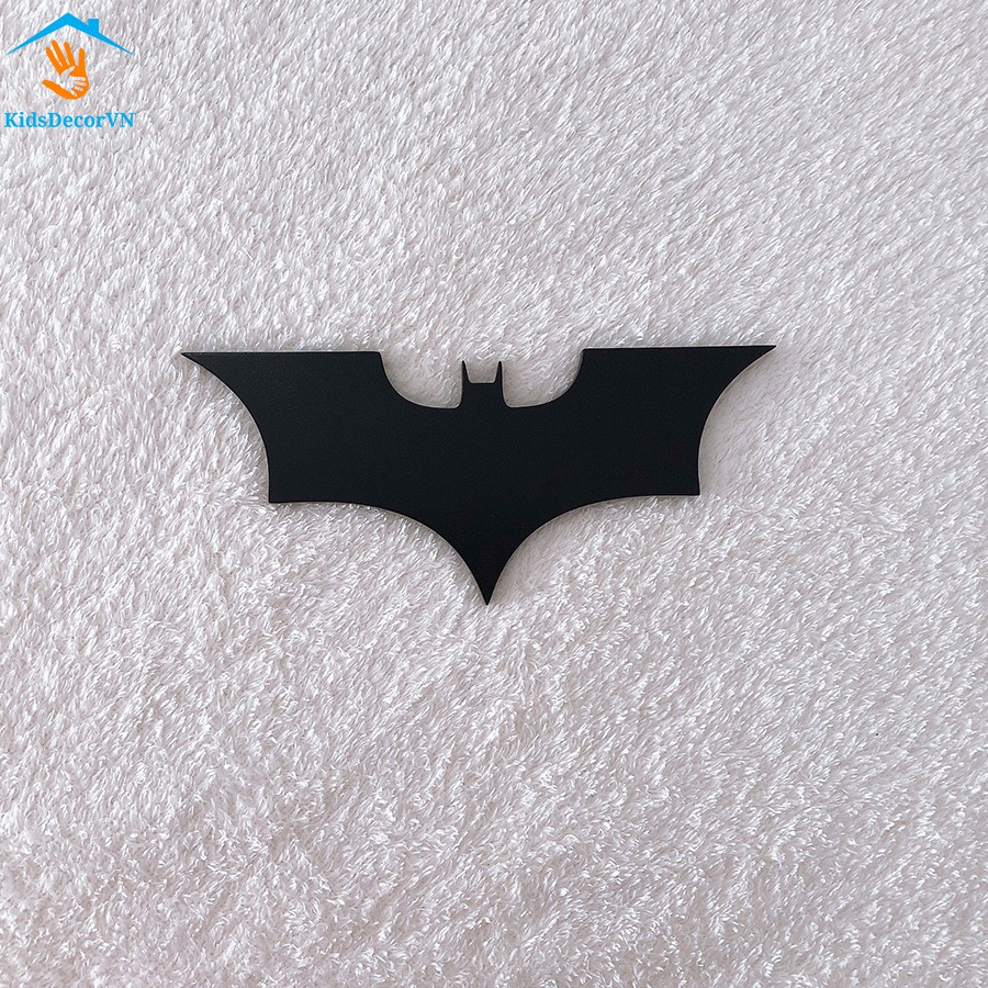 Biểu tượng Batman bằng gỗ treo tường phòng trẻ em, decor trang trí tường phòng bé trai kids room trang trí phòng ngủ