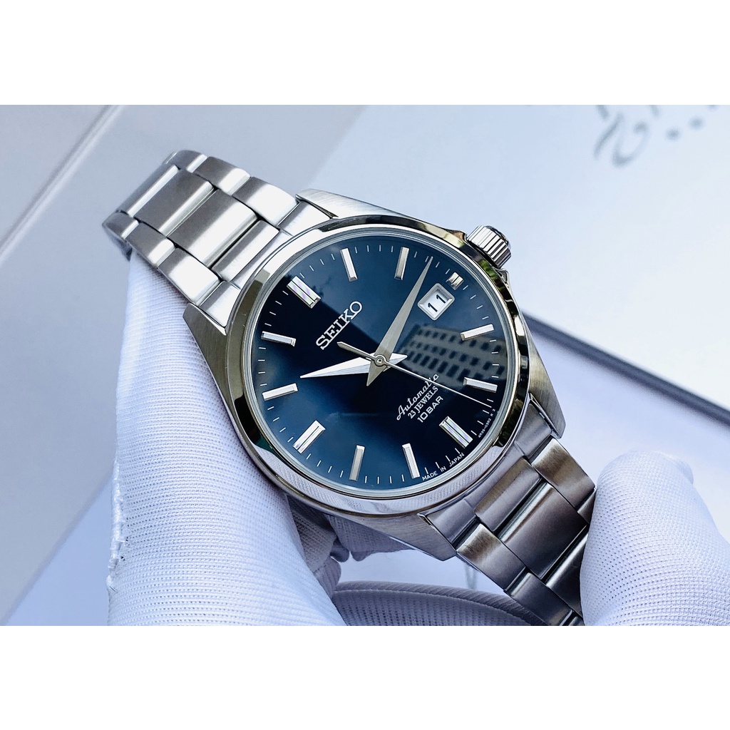Đồng hồ nam chính hãng Seiko Spirit Automatic SZSB013 xanh dương - Máy cơ tự động - Kính cứng cường lực