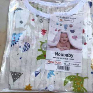 Bộ cotton giấy dài tay cho bé