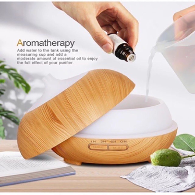 Máy Phun Sương Tinh Dầu Khuếch Tán Toả Hương Bí Ngô Cỡ Lớn 550ML Công Nghệ Phun Nano Thơm Phòng Khử Khuẩn Tạo Độ Ẩm
