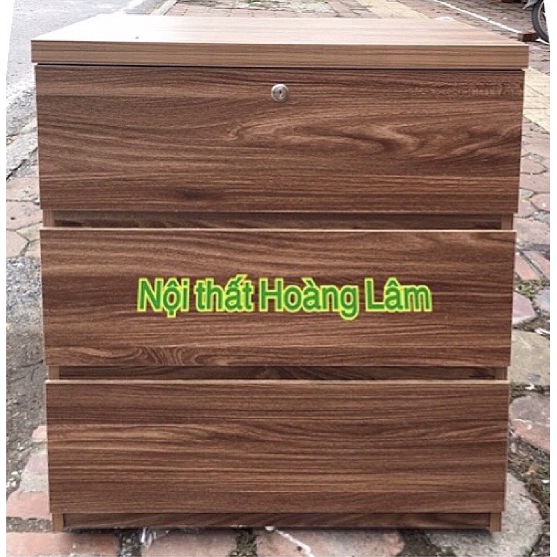 Tủ 3 ngăn kéo gỗ công nghiệp tay âm