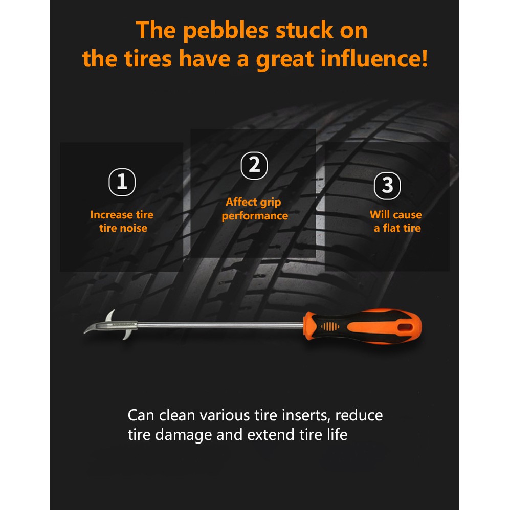 Dụng cụ móc làm sạch bảo vệ lốp xe ô tô nhiều đầu bằng hợp kim kẽm