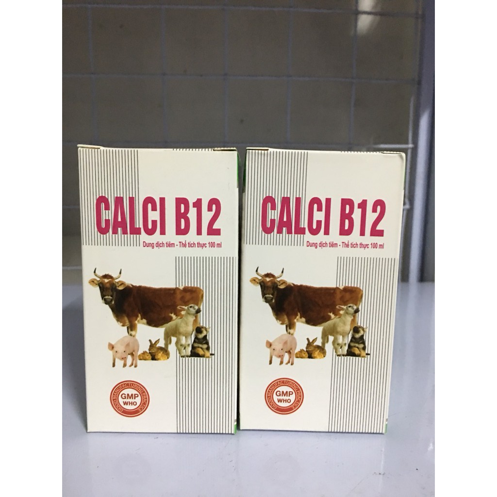 Calci B12 Bại liệt trước và sau đẻ, co giật ở chó, vật nuôi (100ml)