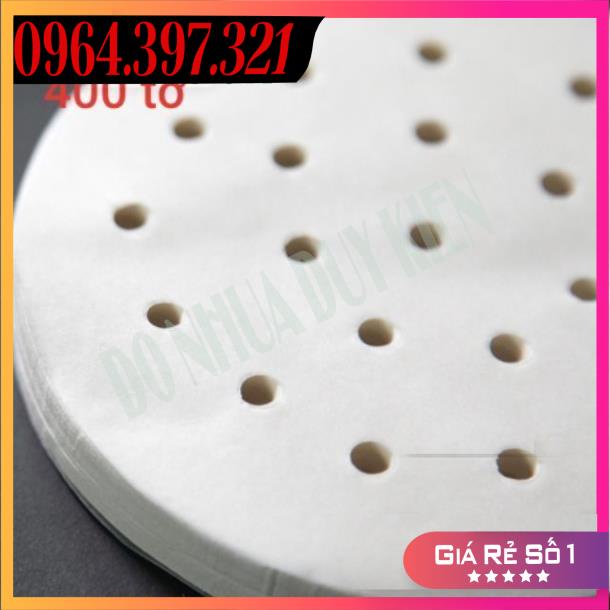 400 Giấy Nến Đục Lỗ Cho Nồi Chiên Không Dầu, Giấy Thấm Dầu Ăn Đủ Size