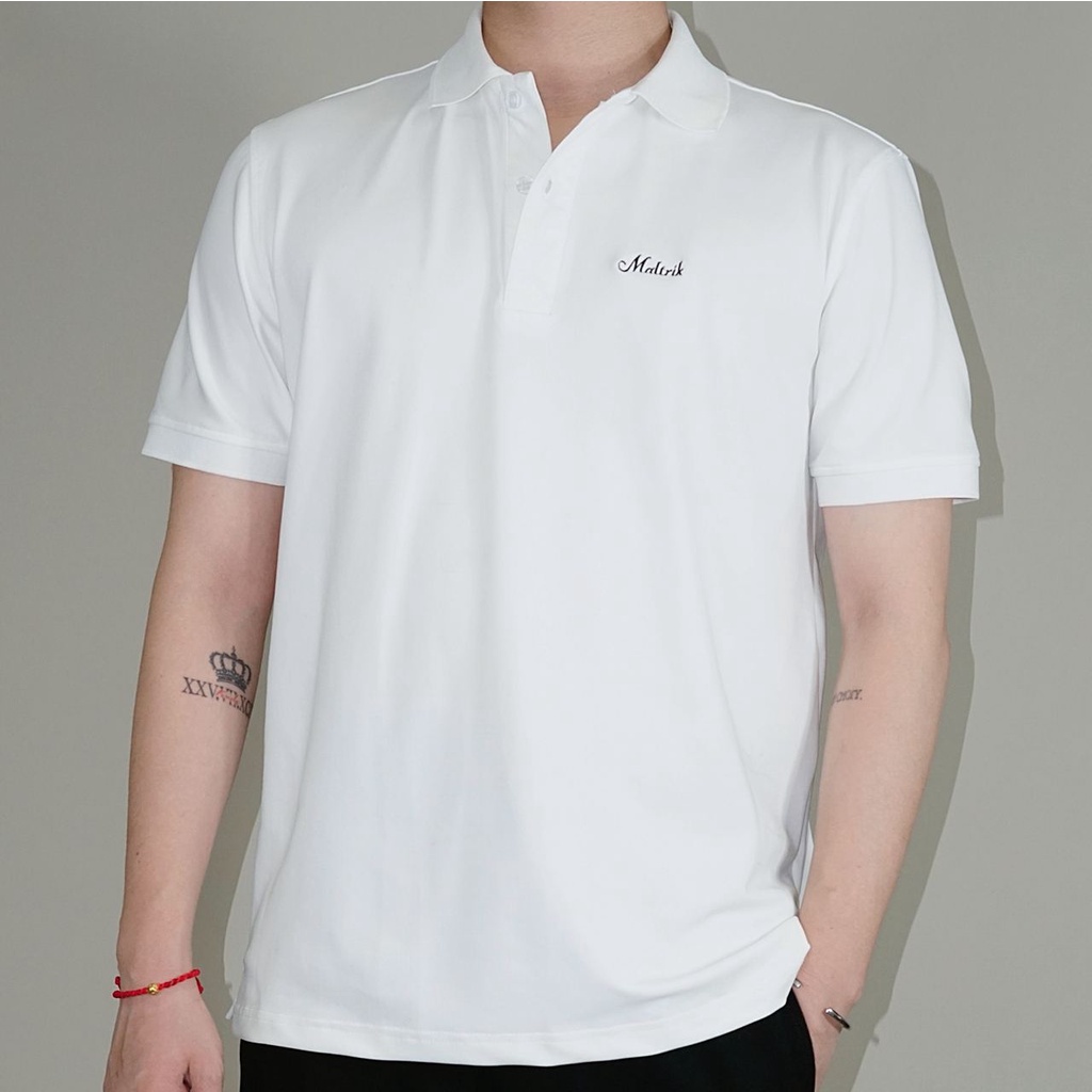 Áo polo nam cổ bẻ thêu chữ MALTRIK trước ngực BIGSIZE form rộng thoáng mát có size lớn cho người béo đến 100kg