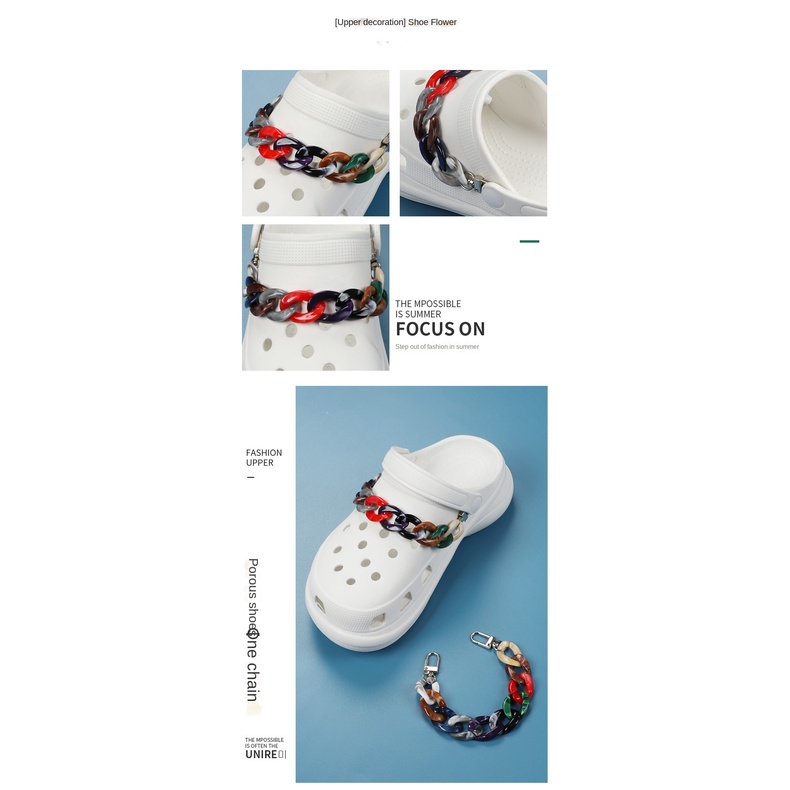 1 pcs Phụ Kiện Trang Trí Dây Chuỗi Ngọc Trai Resin Hình Cá Sấu Thời Trang Cho Giày Thể Thao Tái Sử Dụng Phụ Kiện Trang Trí Giày Nữ