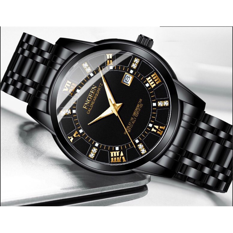 Đồng hồ nam chính hãng hiệu fngeen diamon dây thép cao cấp (tặng kèm hộp) | BigBuy360 - bigbuy360.vn