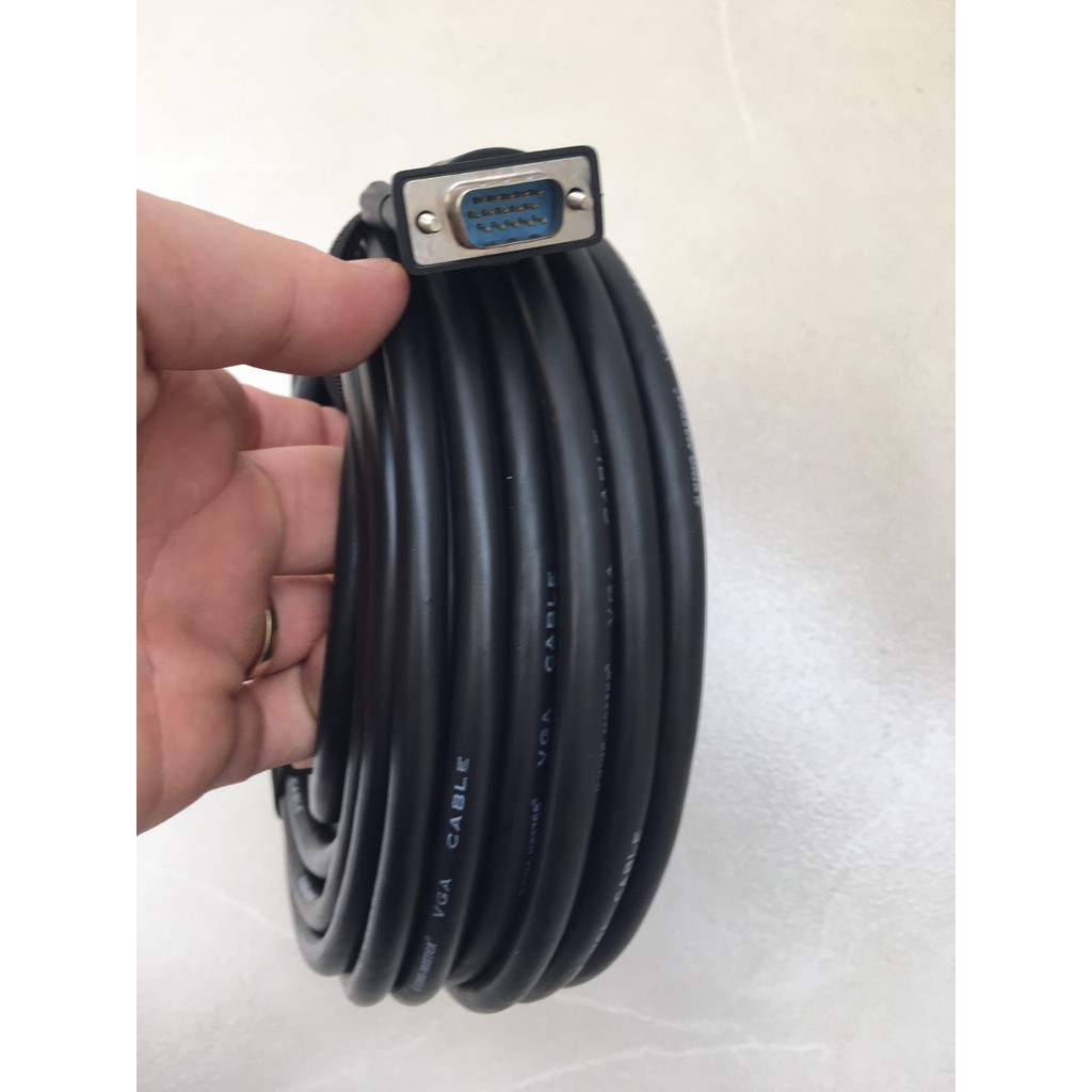 Cáp VGA 15m KingMaster KV405 (3+4) FullHD sắc nét - Hàng chính hãng