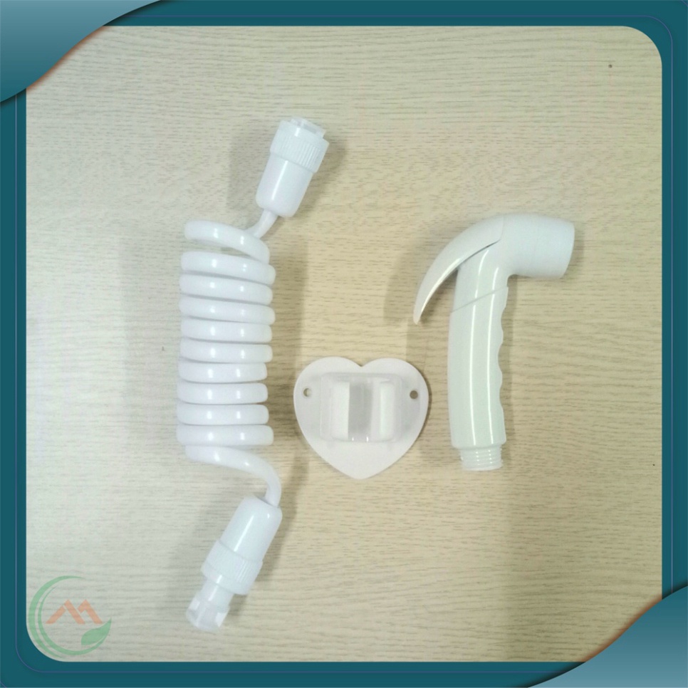 Vòi xịt dọn dẹp phòng tắm xách tay bằng nhựa white color (Lỗ tham gia phổ quát 1/2) siêu bền tiện dụn