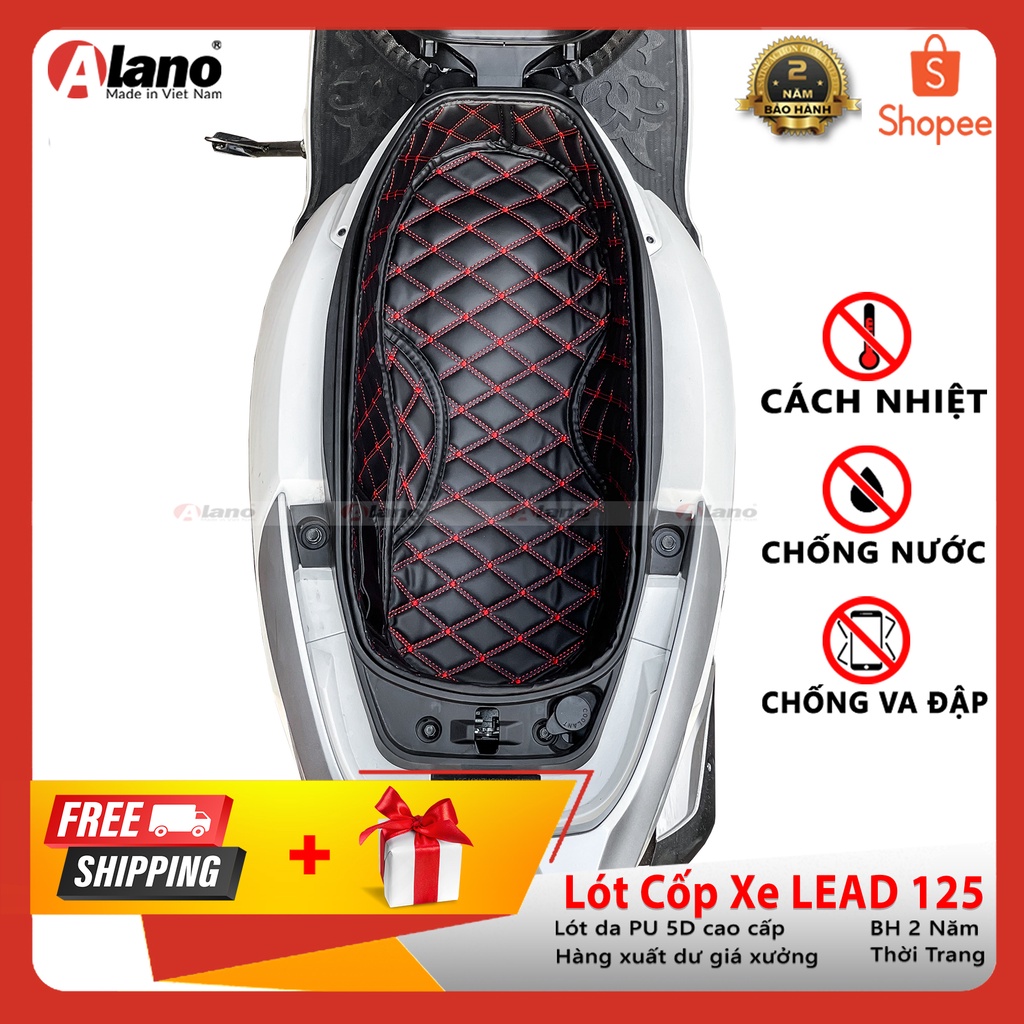 Thảm Da Lót Cốp ALANO Dòng Xe Honda LEAD 125 2013-2022 - Cách Nhiệt - Chống Sốc Bảo Vệ Tài Sản