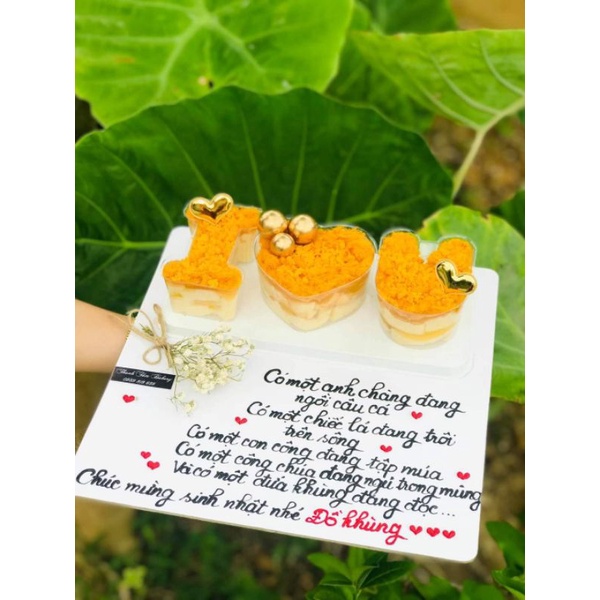 Hộp i❤u sét lẻ ,làm bánh sinh nhật, rau cau, mouse