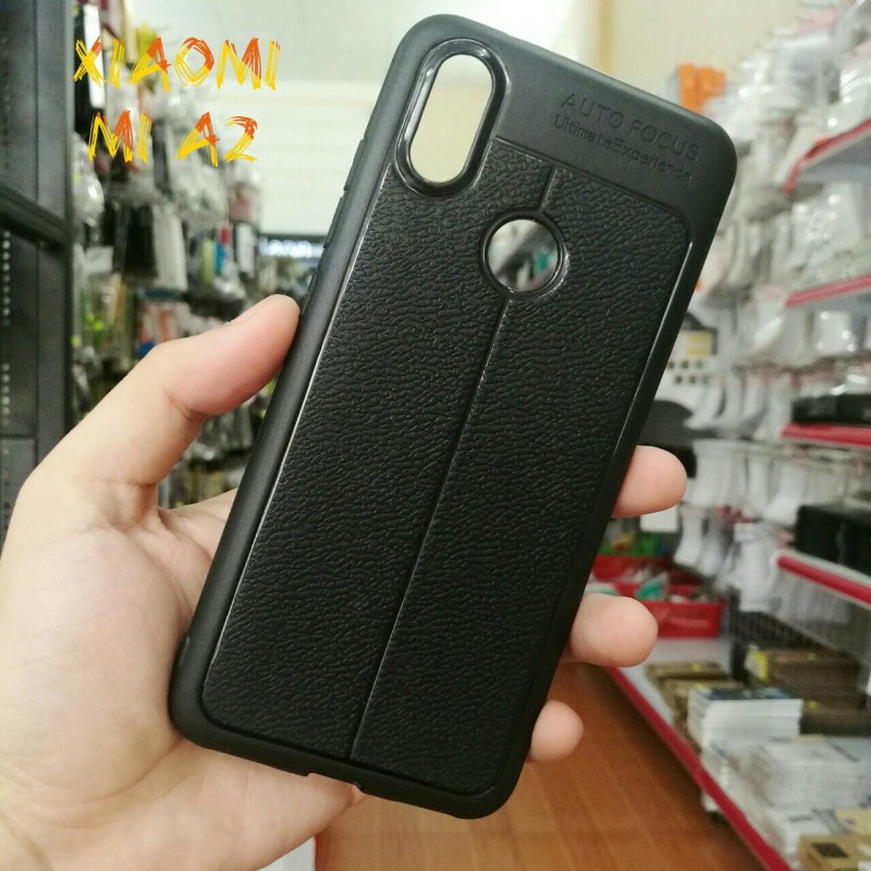 Xiaomi Mi6X/ MiA2_ Ốp dẻo vân da sần chống sốc Autofocus