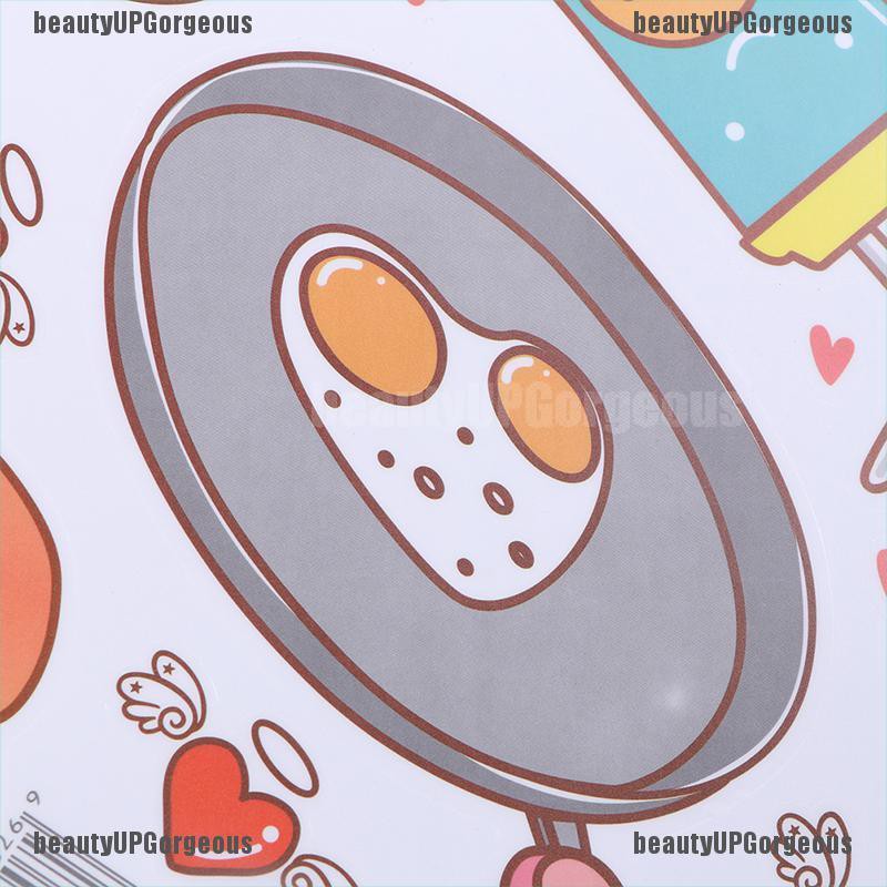 Miếng dán tường bằng Vinyl tự dính họa tiết thức ăn có thể tháo gỡ trang trí nhà bếp