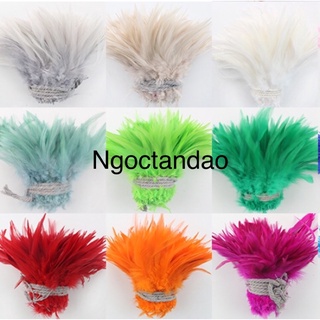 Lông vũ làm dreamcatcher 12-15 cm tông pastel trên 20 màu sắc