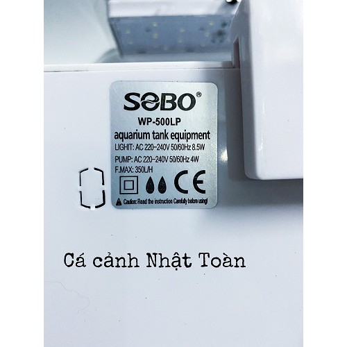 BỘ BƠM ĐÈN KẸP HỒ CÁ SOBO WP 500LP