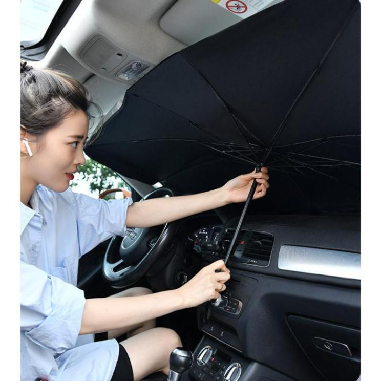 [Giảm 50%]  Ô Che Nắng Kính Lái Xe Ô tô - Bảo vệ nội thất ô tô - Dù che nắng kính lái xe hơi- chống tia UV