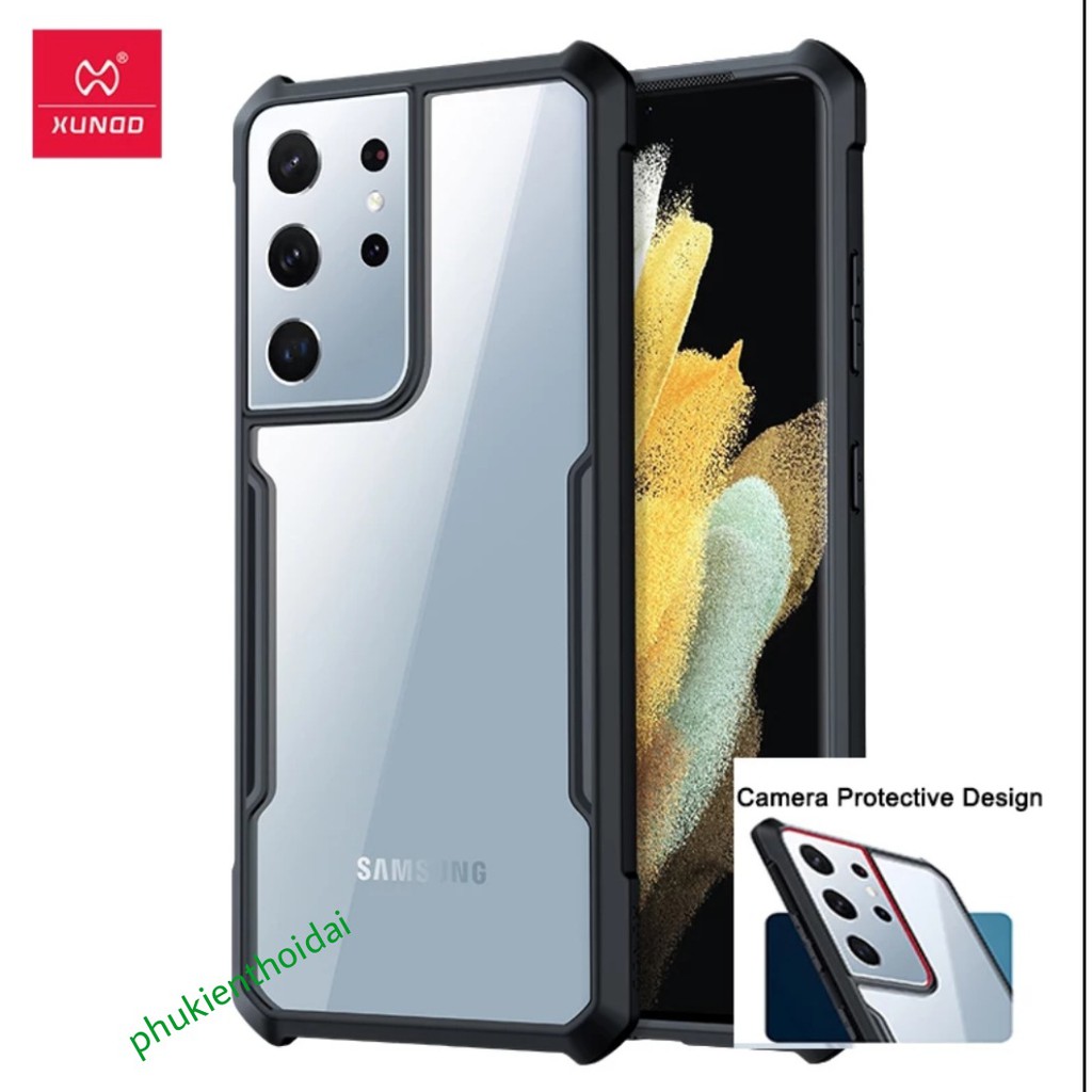 Ốp lưng Xundd Samsung S20 Ultra / S21 Ultra / S21 Plus / S9 Plus / S10 Pus / S22 Ultra / S23 ultra lưng trong viền màu