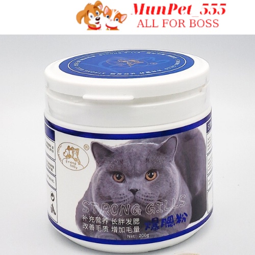 Bột tăng nọng Strong Gills dành cho mèo kén ăn thêm khỏe mạnh và béo mập