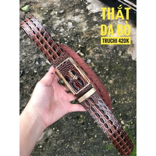 THẮT LƯNG DA BÒ VÂN CÁ TRUCHI
