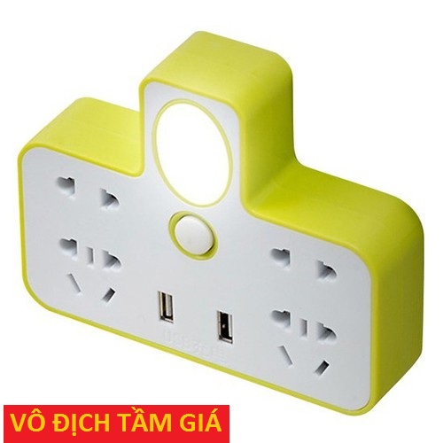 Ổ CẮM ĐIỆN ĐA NĂNG CÓ CỔNG USB SẠC ĐIỆN THOẠI VÀ TÍCH HỢP ĐÈN