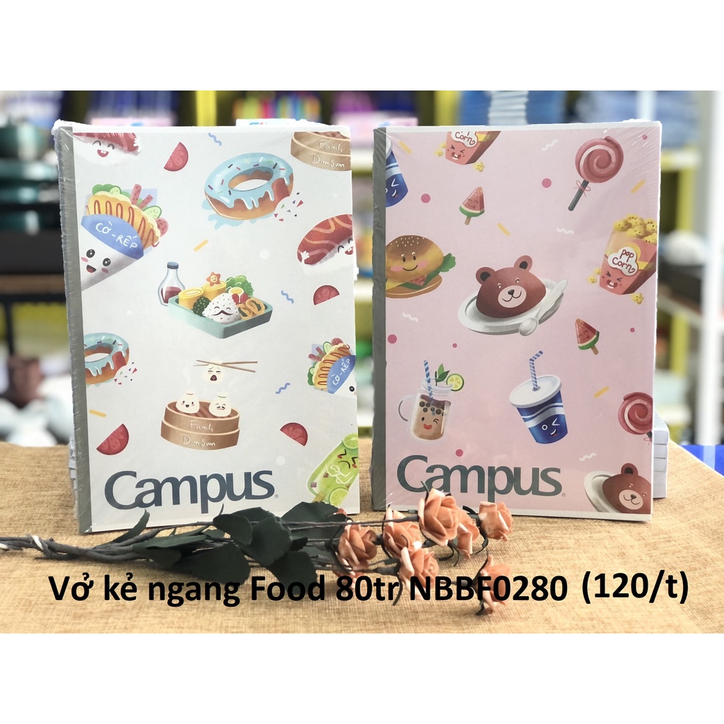 Vở kẻ ngang Campus 80 trang nhiều mẫu mã