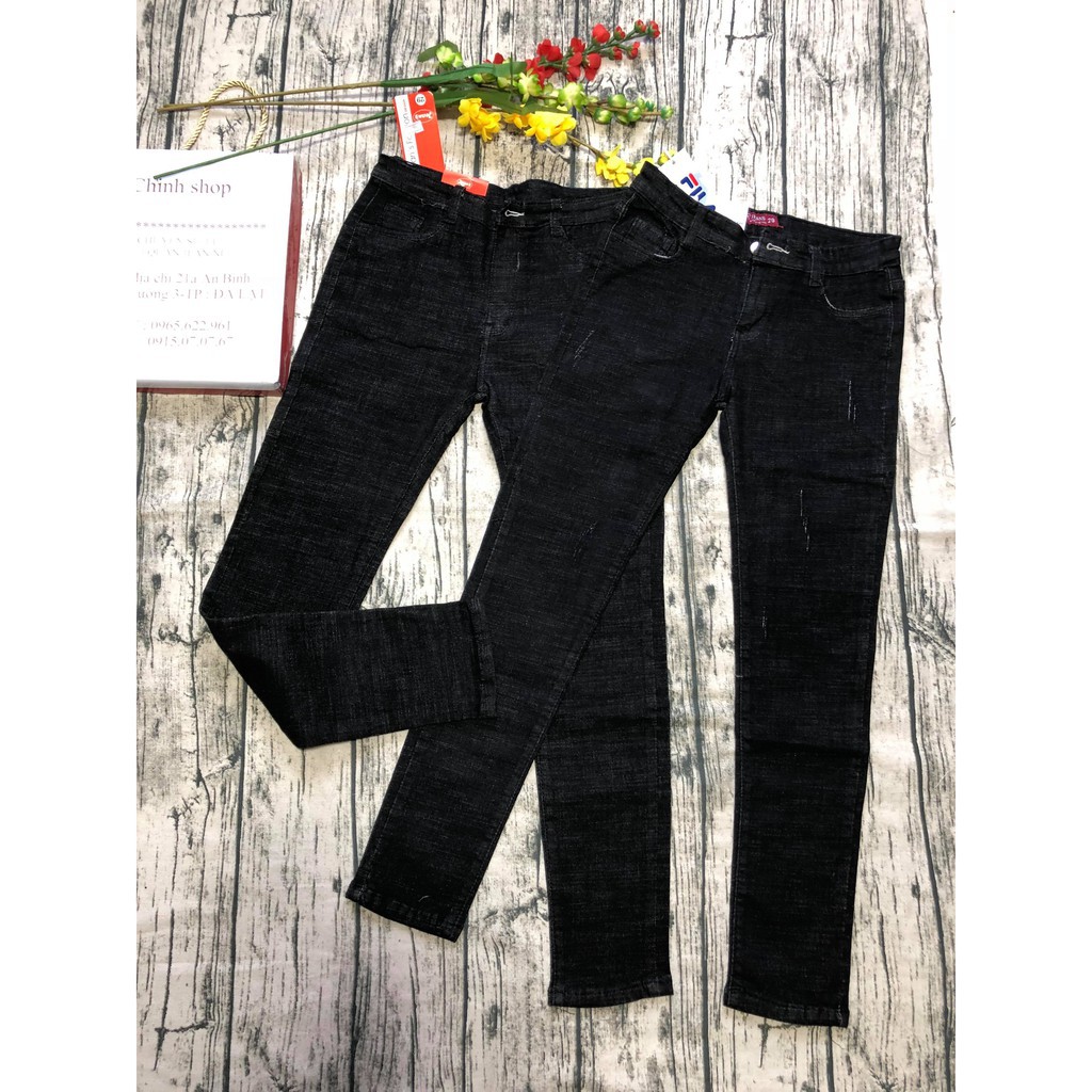 Quần jean nữ lưng cao co giãn cao cấp | BigBuy360 - bigbuy360.vn