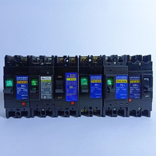 Aptomat 2 Pha Nhật Cũ, MCCB 2 Pha Mitsubishi 20A-75A