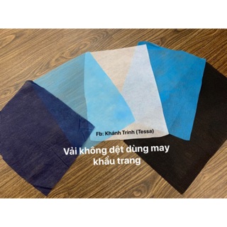 Vải không dệt may khẩu trang định lượng 40g