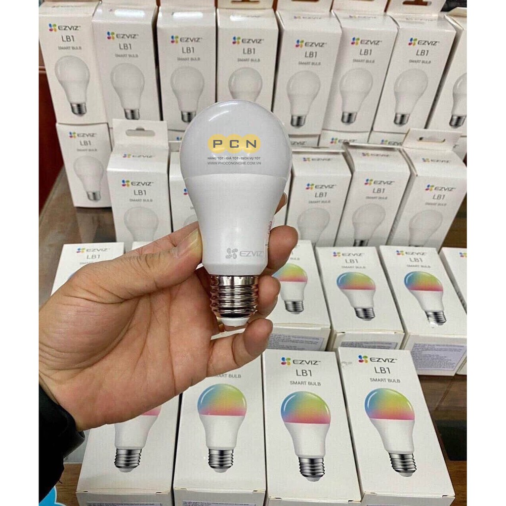 Đèn LED thông minh EZVIZ CS-HAL-LB1-LCAW (LB1 Color Light) bật tắt từ xa qua app điện thoại - Hàng chính hãng
