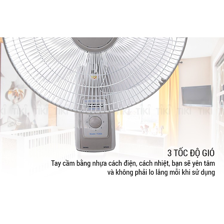 Quạt treo tường 2 dây Senko TC1626- Bảo Hành 2 Năm