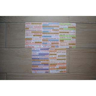 Set sticker quotes tiếng anh trang trí C05