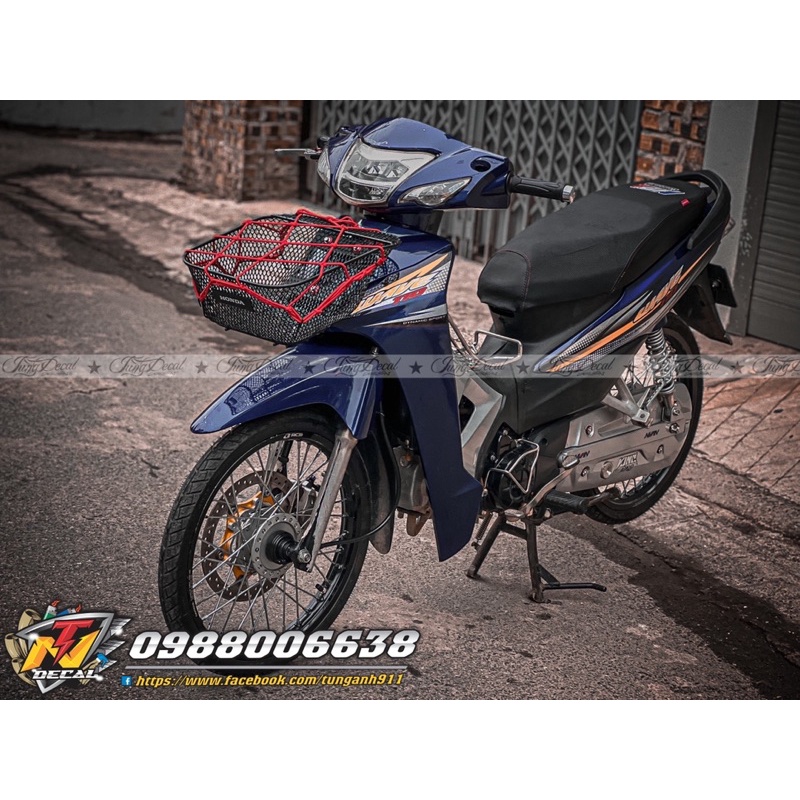 Tem rời móc câu dán xe Wave Tím than