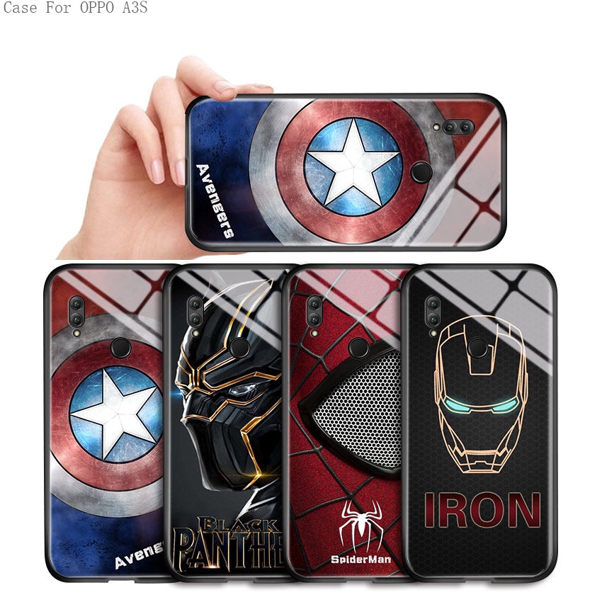 OPPO A3S A5S A7 A37 A39 A57 A33 NEO 7 9 F1S A59 2022 2016 Cho Ốp lưng điện thoại In Hình Captain America IronMan