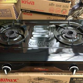 [Rẻ Vô Địch] Bếp gas đôi NaMilux DL-2063APF