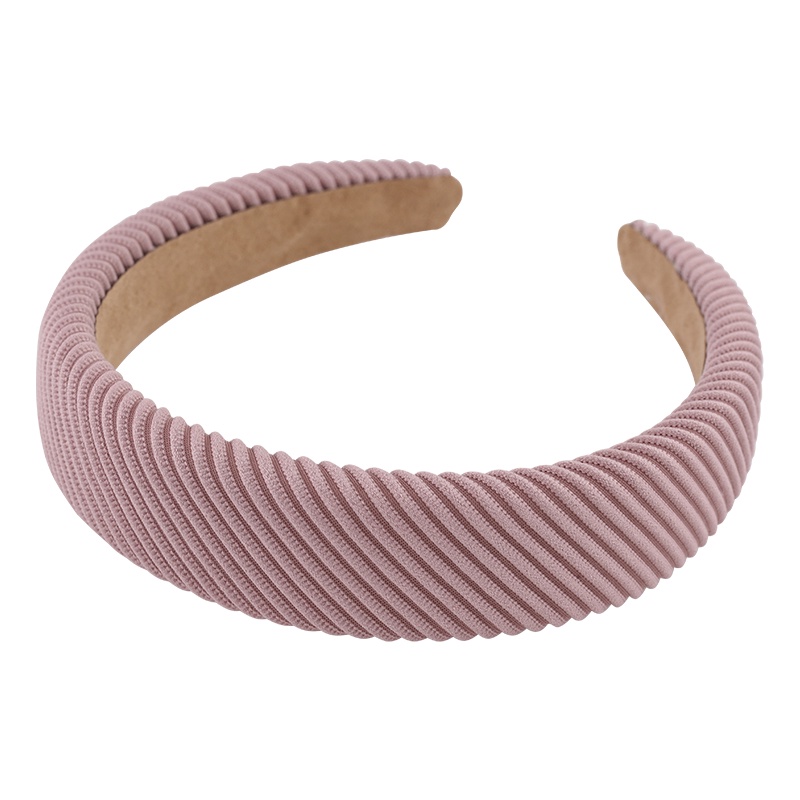 Băng Đô Cài Tóc Bản Rộng Họa Tiết Kẻ Sọc Đơn Giản Thời Trang Cho Nữ