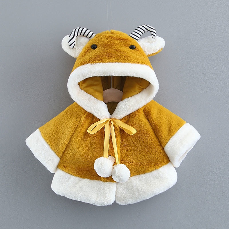 Áo choàng nhung chống gió thời trang thu đông cho bé từ 1 tuổi 2 tuổi
 | BigBuy360 - bigbuy360.vn