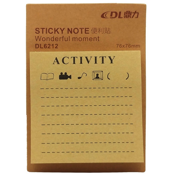 Giấy Note Wonderful Moment 76 x 76 mm DL6212 - Activity