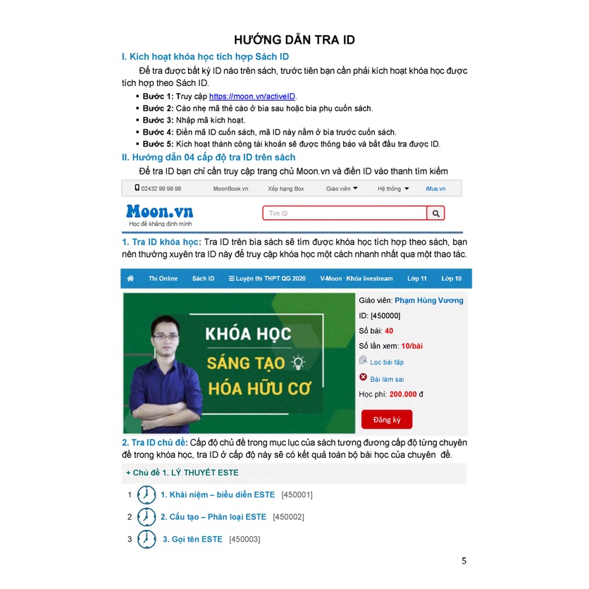 Sách Tham Khảo - Tự Học Hóa Học - Tập 2 - Bài Tập Hóa Hữu Cơ - MOON