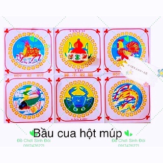 Bộ Cờ Bầu Cua Hột Múp – Bàn giấy,  Xúc Xắc To, bộ cờ giải trí cùng gia đình và ban bè