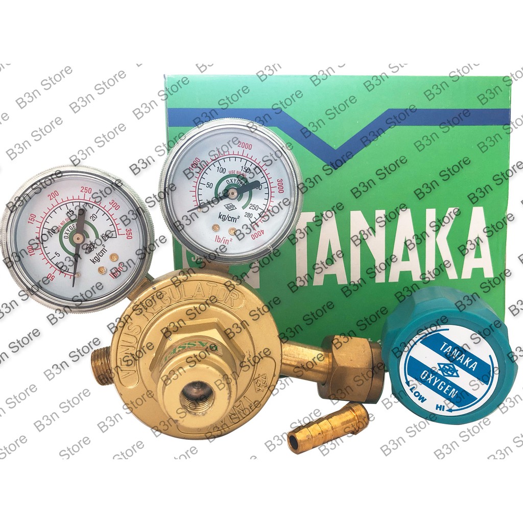 Đồng hồ van điều áp khí Oxy Tanaka