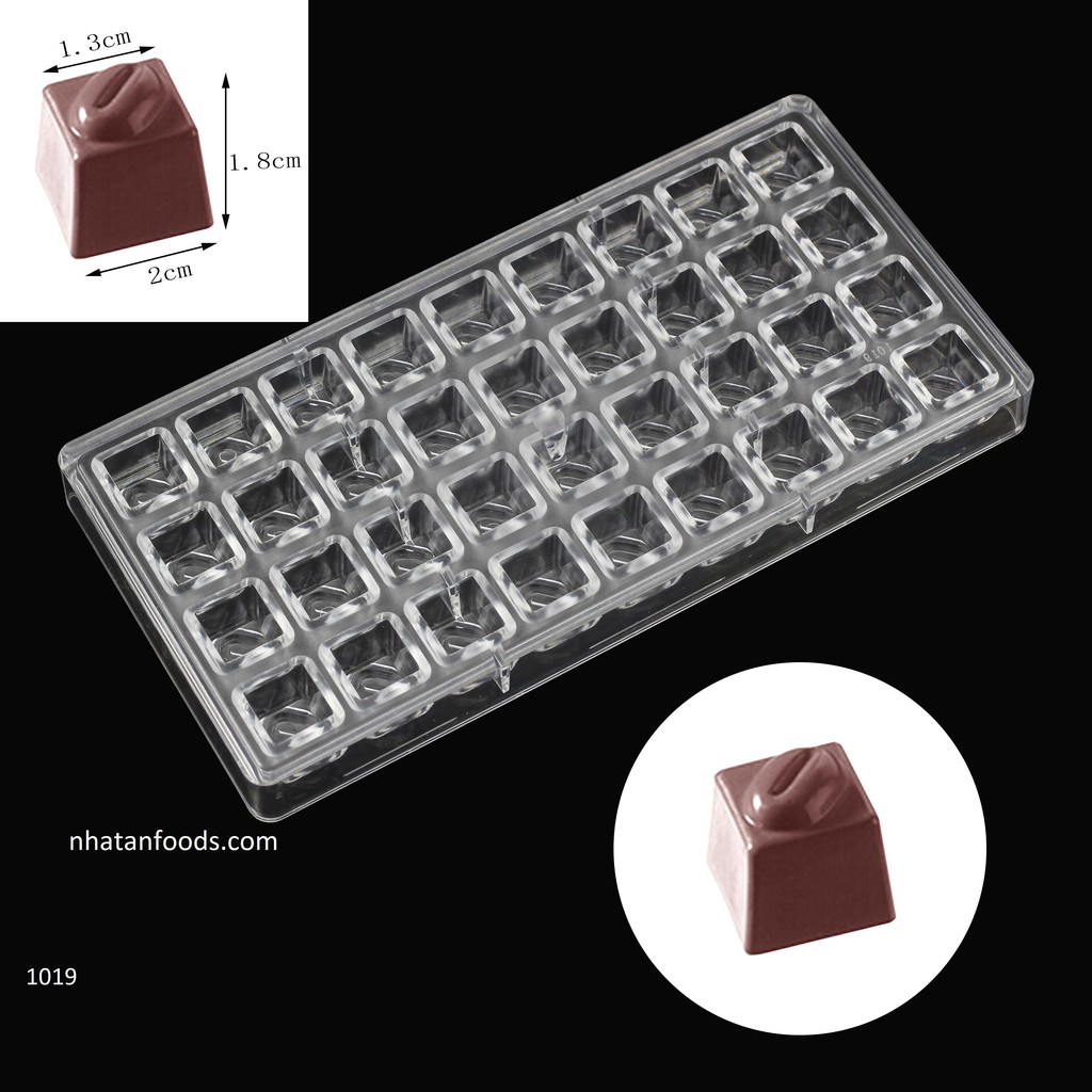 Khuôn socola bonbon hình cafe 1019 Shunda