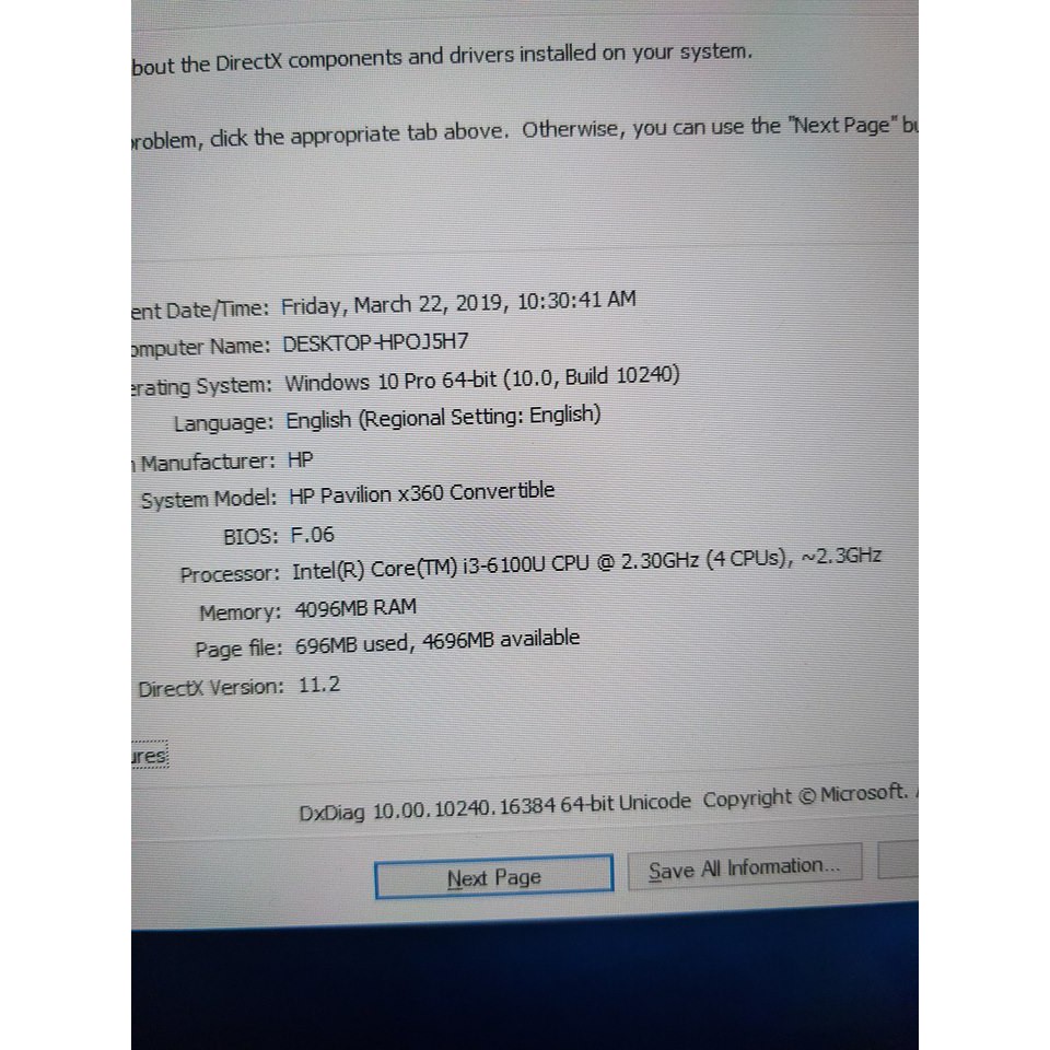 Laptop HP Pavilion x360 13 i3 6100U/4GB/500GB/Win10 | BigBuy360 - bigbuy360.vn